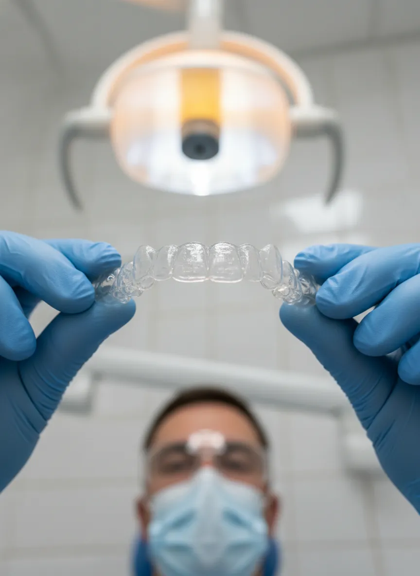 Infinity Aligner clear tray — BPA-free medical-grade thermoplastic
